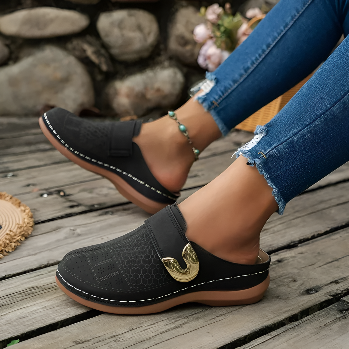 Gaia - Chic Supportive Wedge Sandals