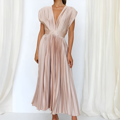 Riley - Sleeveless Pleated Dress