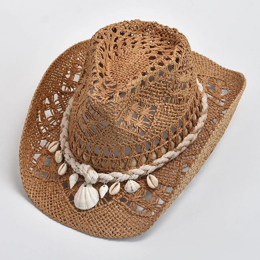 Kaylen – Seashell Straw Hat