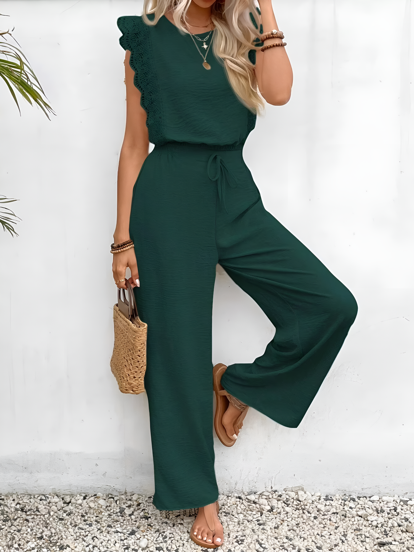 Brooklyn - Elegant Flutter Sleeve Two-Piece Set