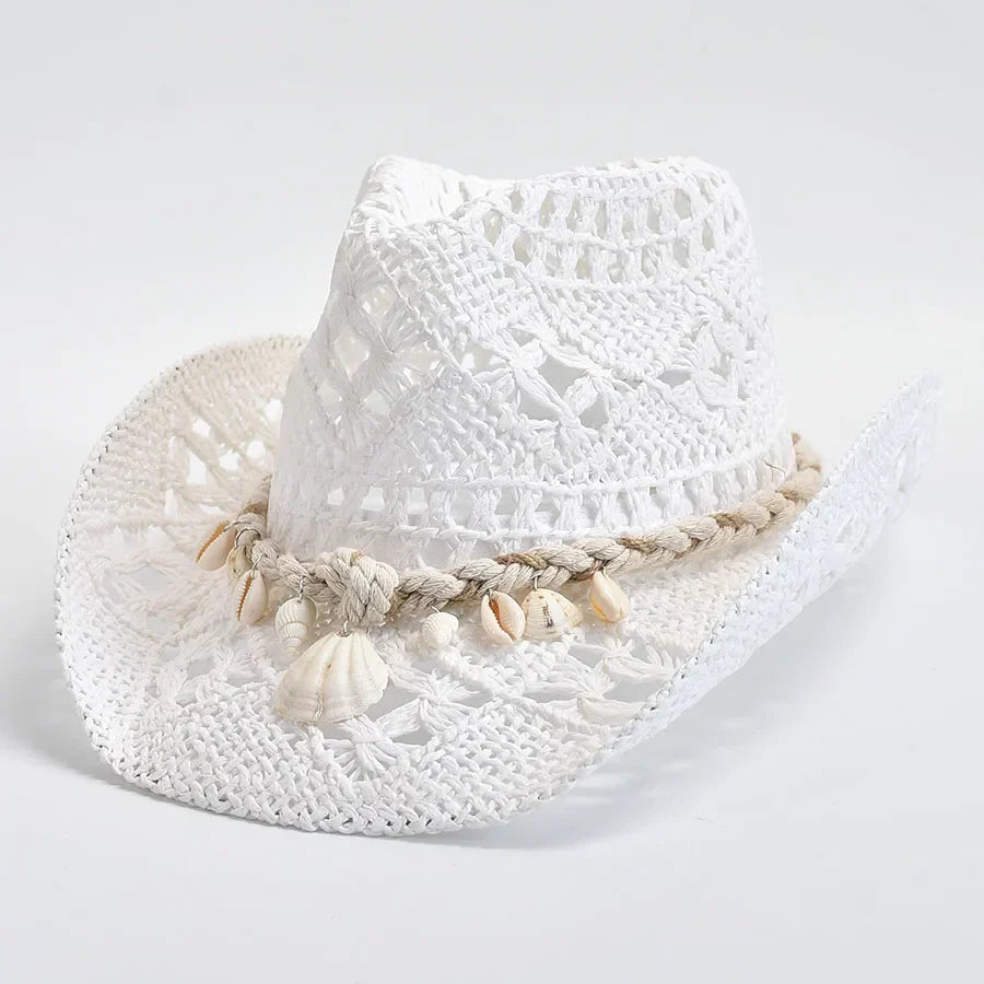 Kaylen – Seashell Straw Hat