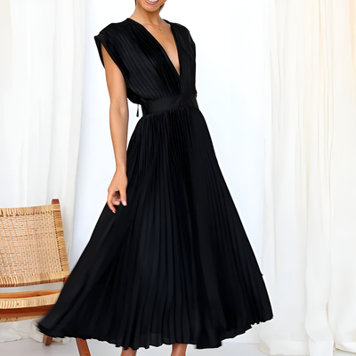 Riley - Sleeveless Pleated Dress