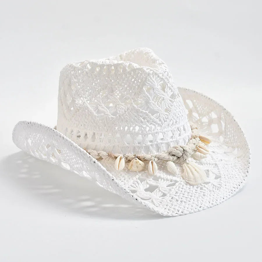 Kaylen – Seashell Straw Hat