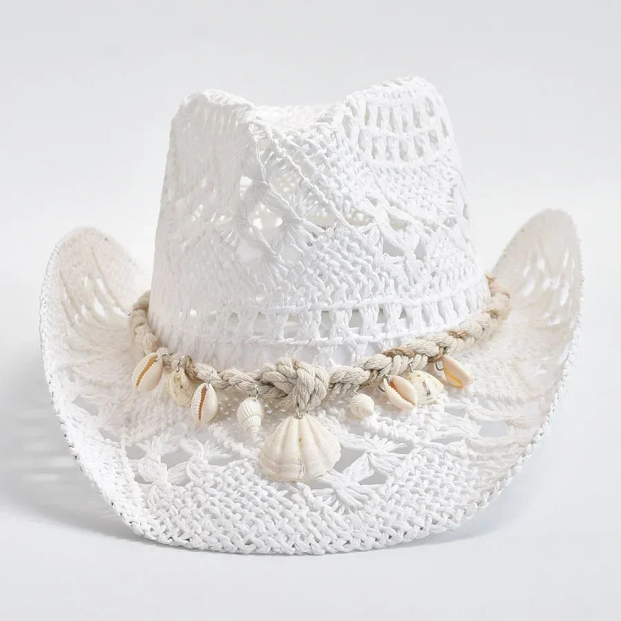 Kaylen – Seashell Straw Hat