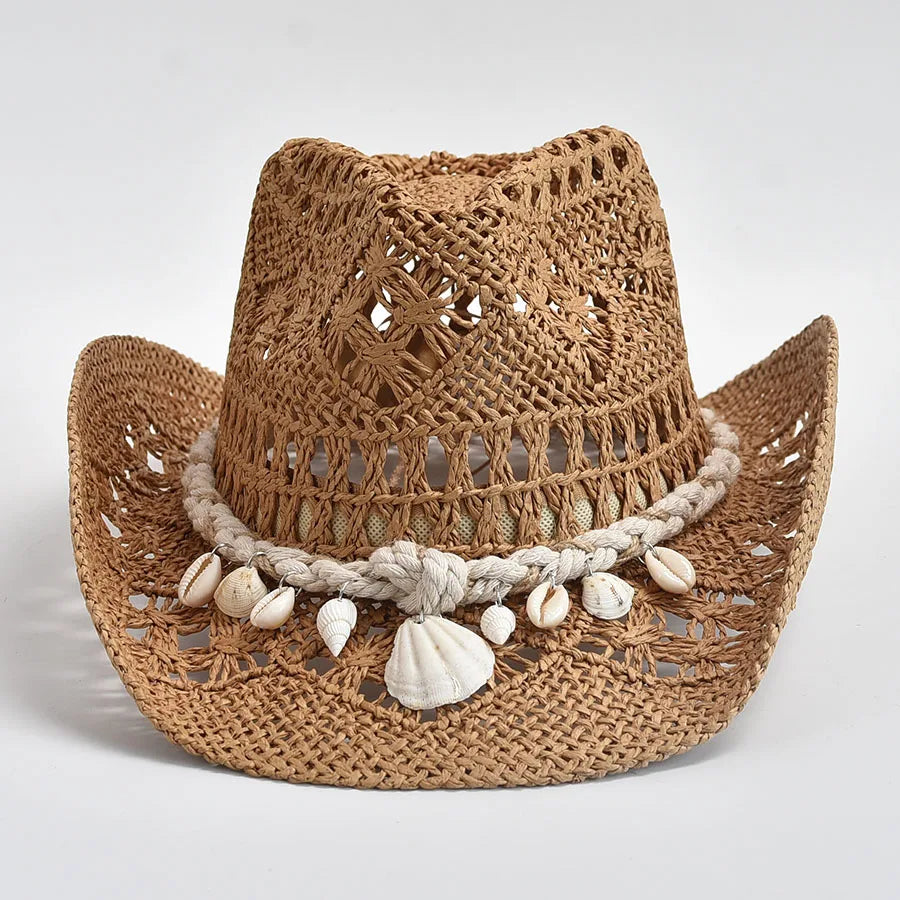 Kaylen – Seashell Straw Hat