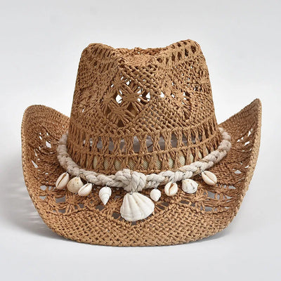 Kaylen – Seashell Straw Hat