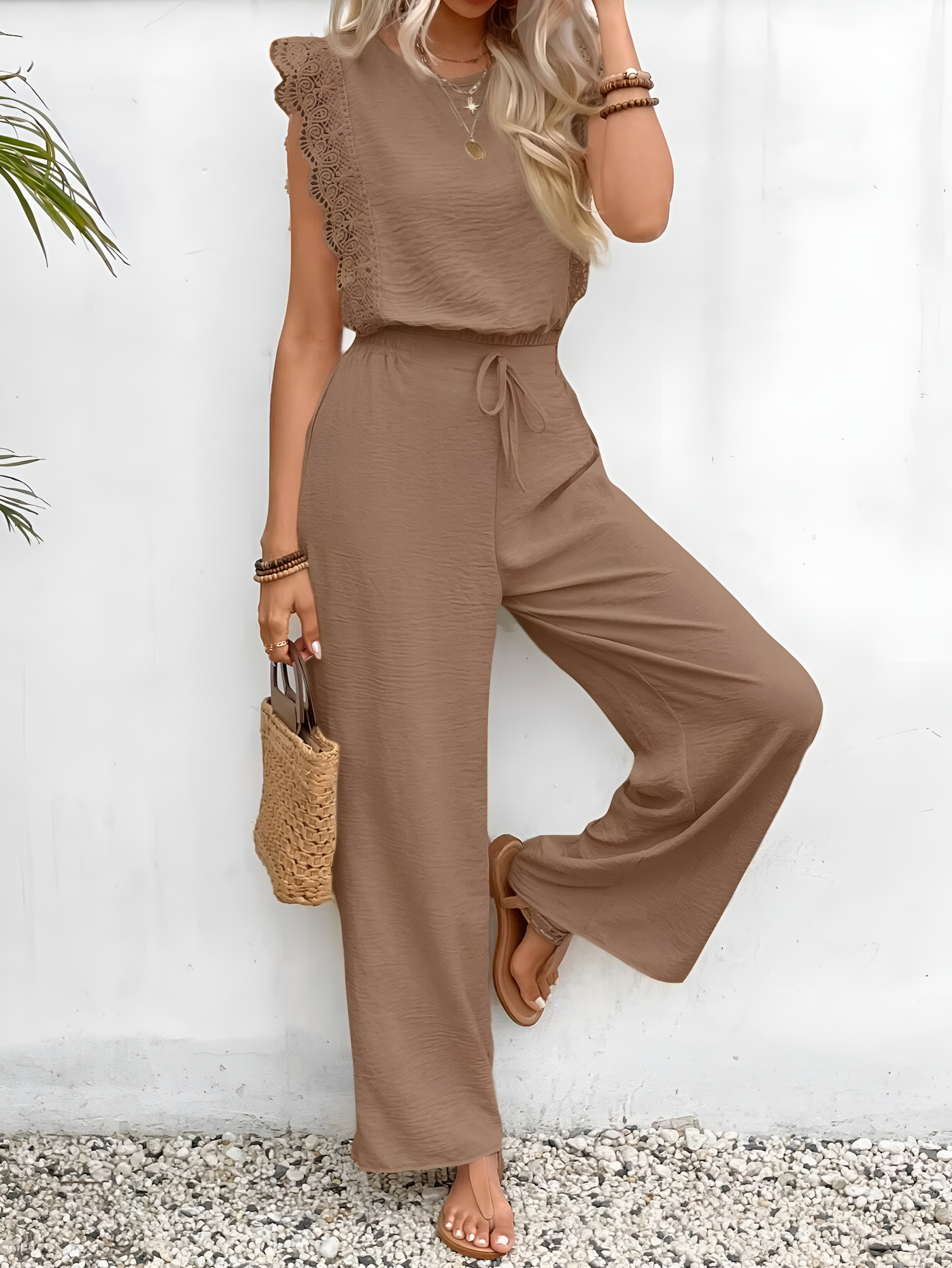 Brooklyn - Elegant Flutter Sleeve Two-Piece Set