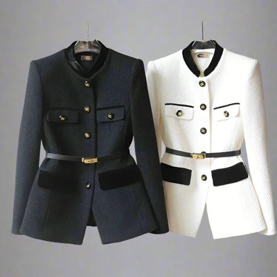 Nadia - Elegant Belted Tailored Blazer