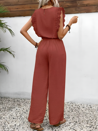 Brooklyn - Elegant Flutter Sleeve Two-Piece Set