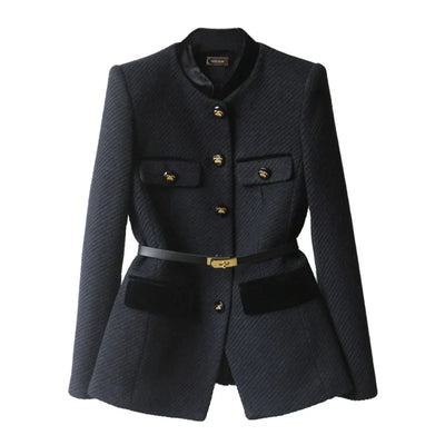 Nadia - Elegant Belted Tailored Blazer
