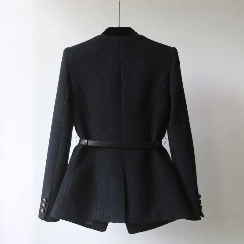 Nadia - Elegant Belted Tailored Blazer