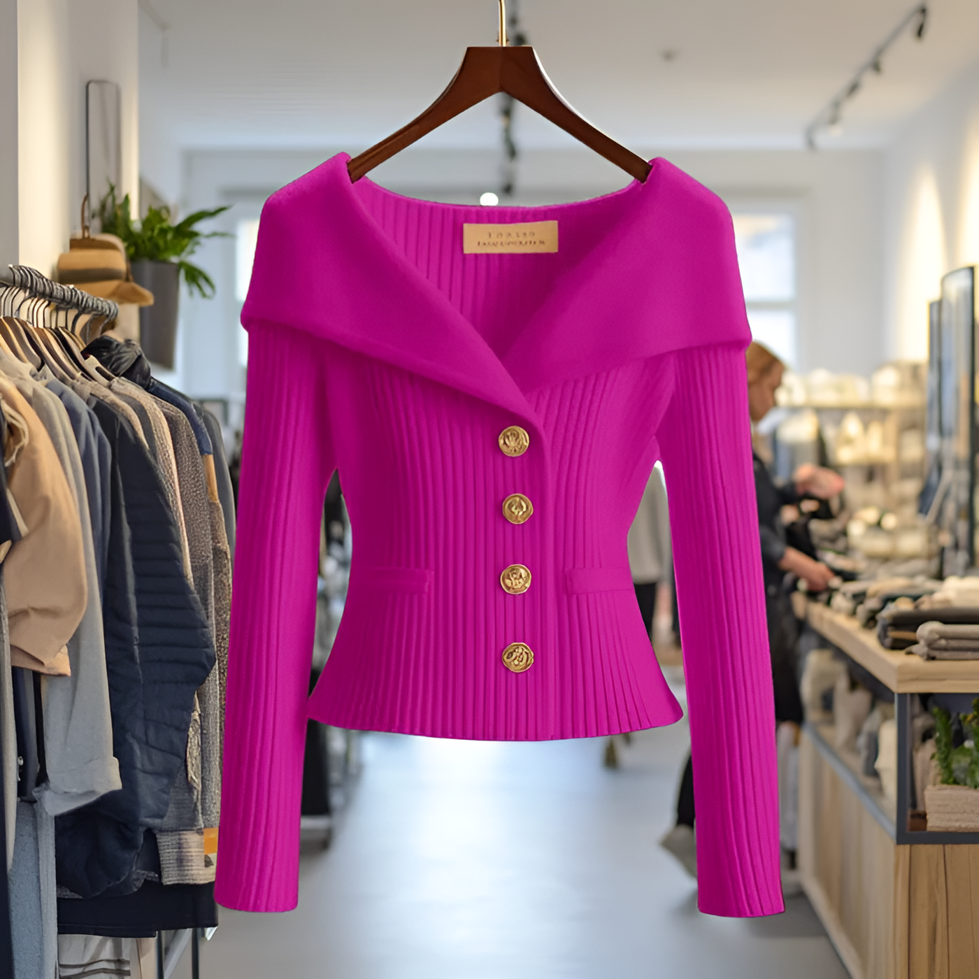 Jemma - Chic Ribbed Cardigan