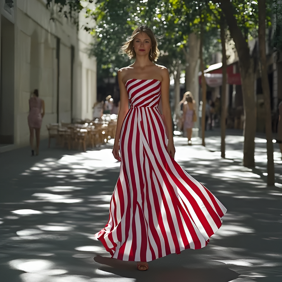Vivienne - Striped Maxi Dress