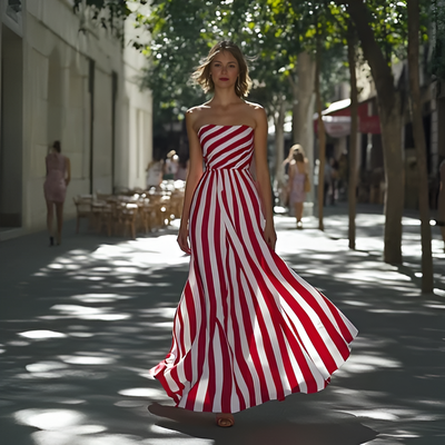 Vivienne - Striped Maxi Dress