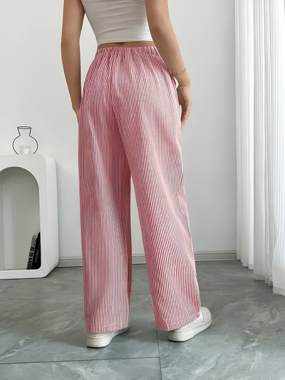 Thalina - Elegant Striped Pant With Pockets