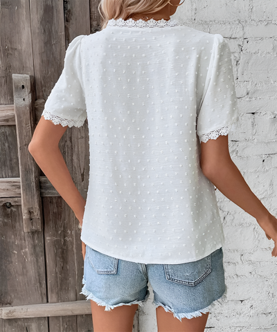 Maxime - Elegant V-Neck Summer Blouse