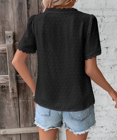 Maxime - Elegant V-Neck Summer Blouse
