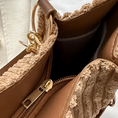 Lidia - Elegant Corduroy Tote Bag