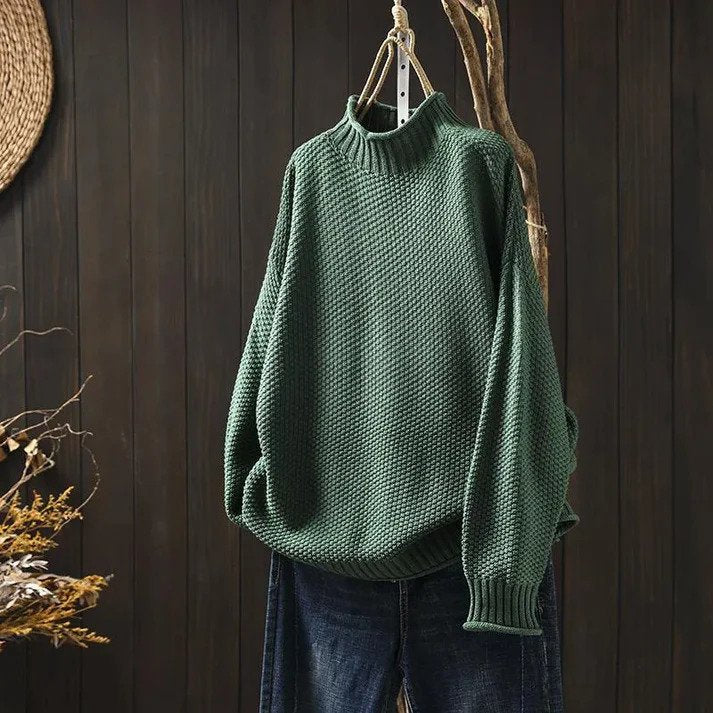 Amber - Soft Knitted Turtleneck Sweater