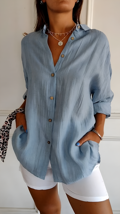 Evelyn -  Elegant Oversized Blouse