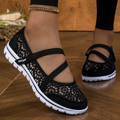 Lucy - Elegant Lace Breathable Slip On Orthopaedic Sneakers