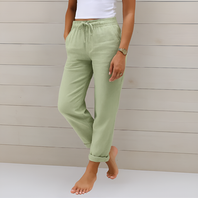 Nadine - Breathable Elastic Waist Stretch Pants