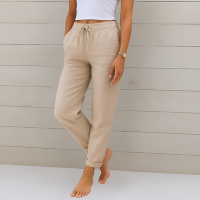 Nadine - Breathable Elastic Waist Stretch Pants
