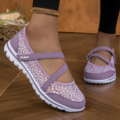 Lucy - Elegant Lace Breathable Slip On Orthopaedic Sneakers