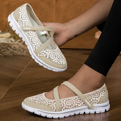Lucy - Elegant Lace Breathable Slip On Orthopaedic Sneakers