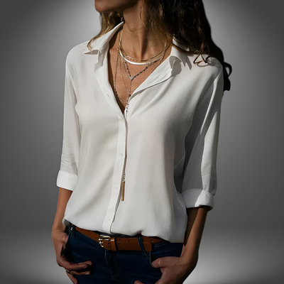 Vera - Classic Button-Up Blouse