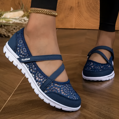 Lucy - Elegant Lace Breathable Slip On Orthopaedic Sneakers