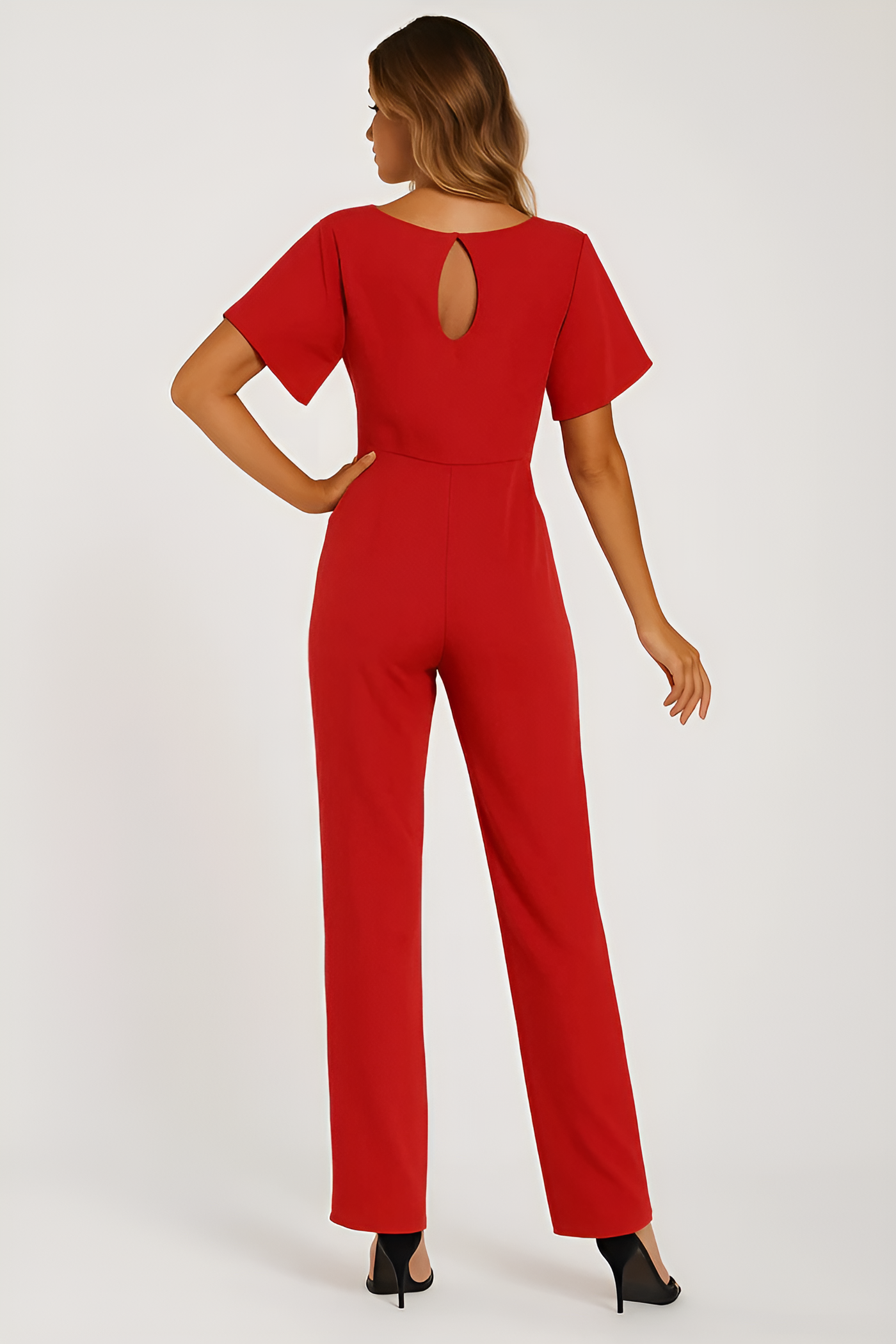 Elva - Tie-Belt Jumpsuit for Women