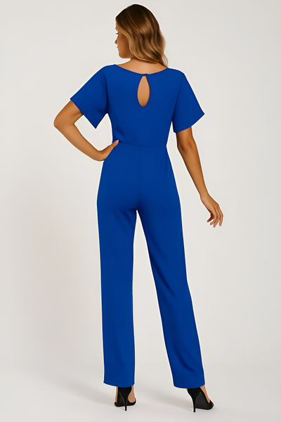 Elva - Tie-Belt Jumpsuit for Women