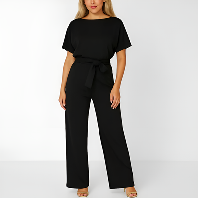 Elva - Tie-Belt Jumpsuit for Women