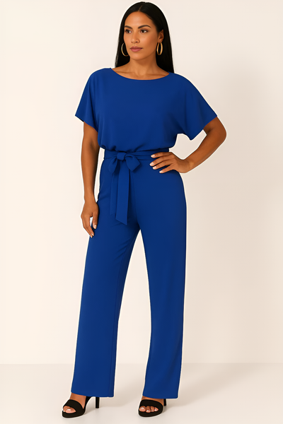 Elva - Tie-Belt Jumpsuit for Women