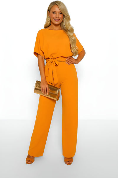 Elva - Tie-Belt Jumpsuit for Women