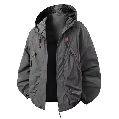 Jason - Outdoor Waterproof Windbreaker Jacket with Adjustable Hood