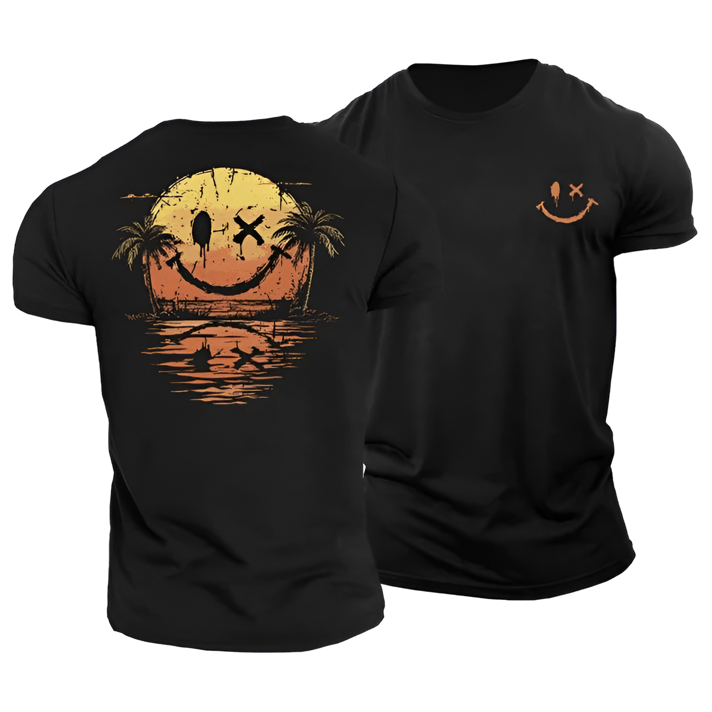 Summer Smiley Sunset Tee