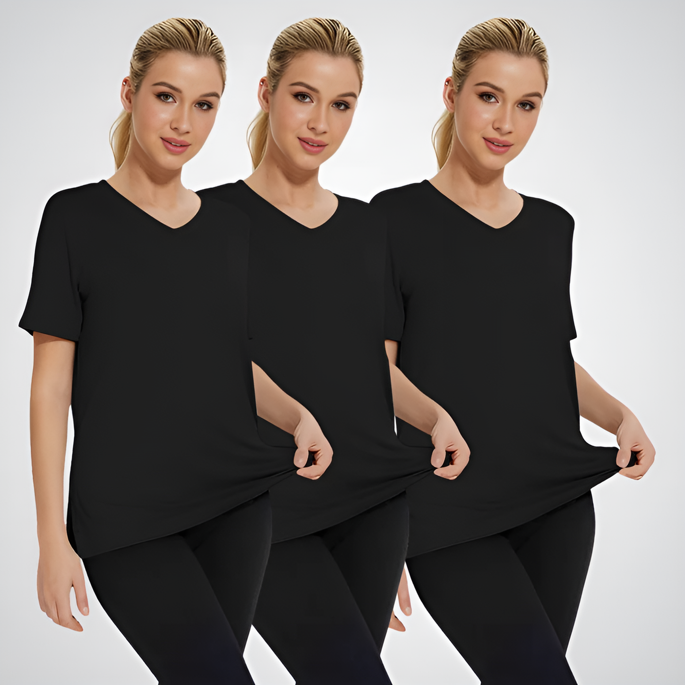 Celine – Casual Loose Fit Tee (Pack of 3)