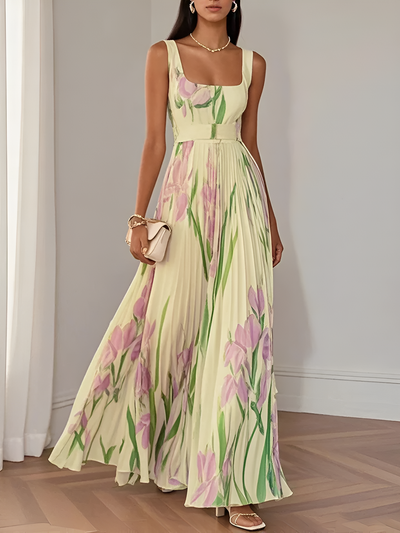Reina - Elegant Floral Maxi Dress