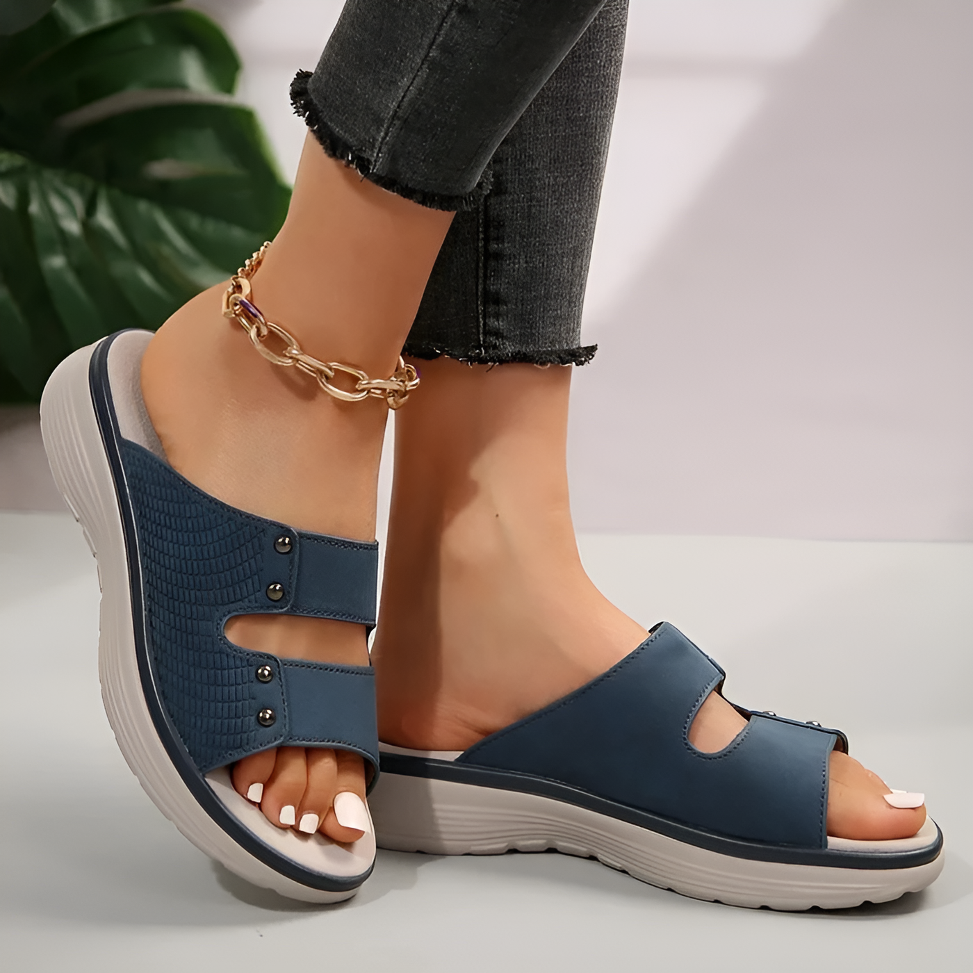 Harper – Orthopedic Retro Open-Toe Sandals