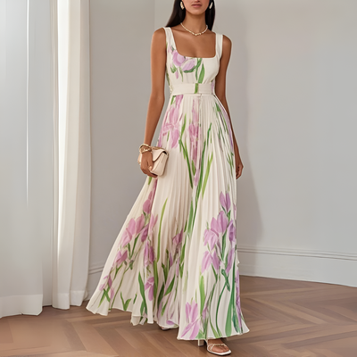 Reina - Elegant Floral Maxi Dress