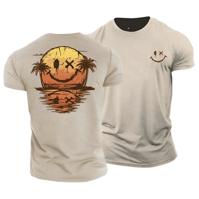 Summer Smiley Sunset Tee
