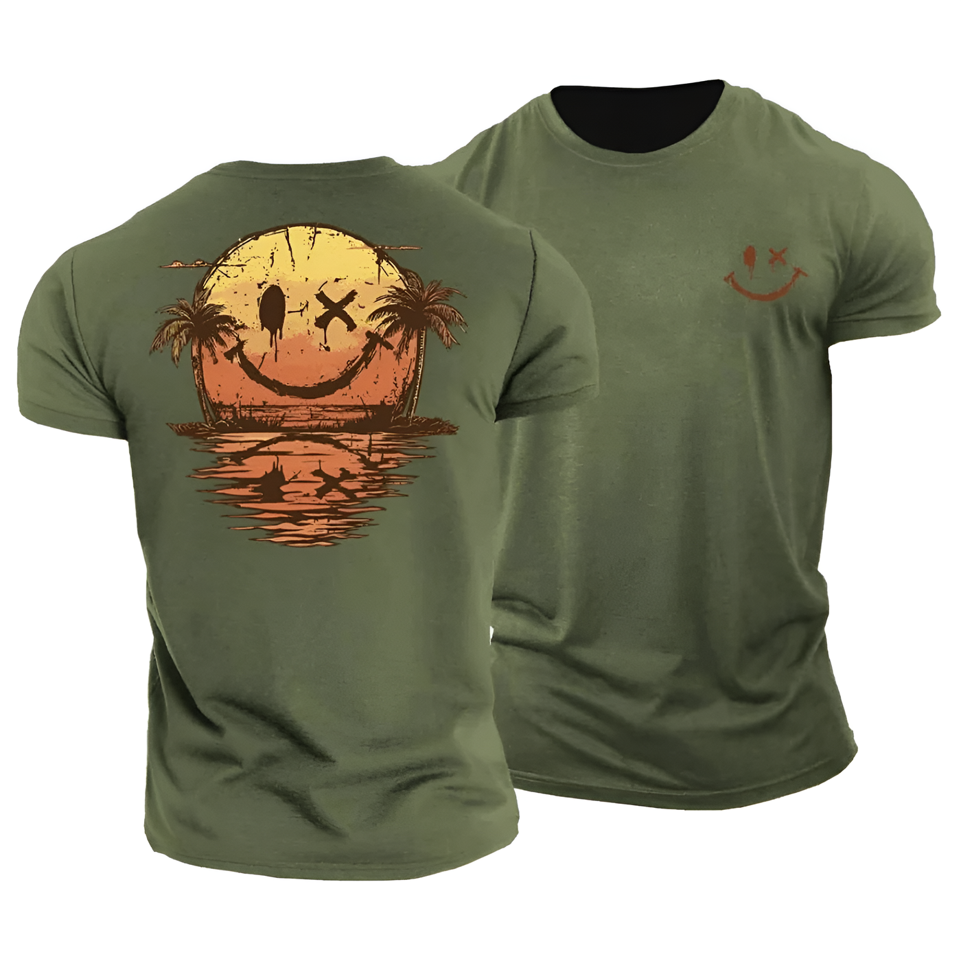 Summer Smiley Sunset Tee