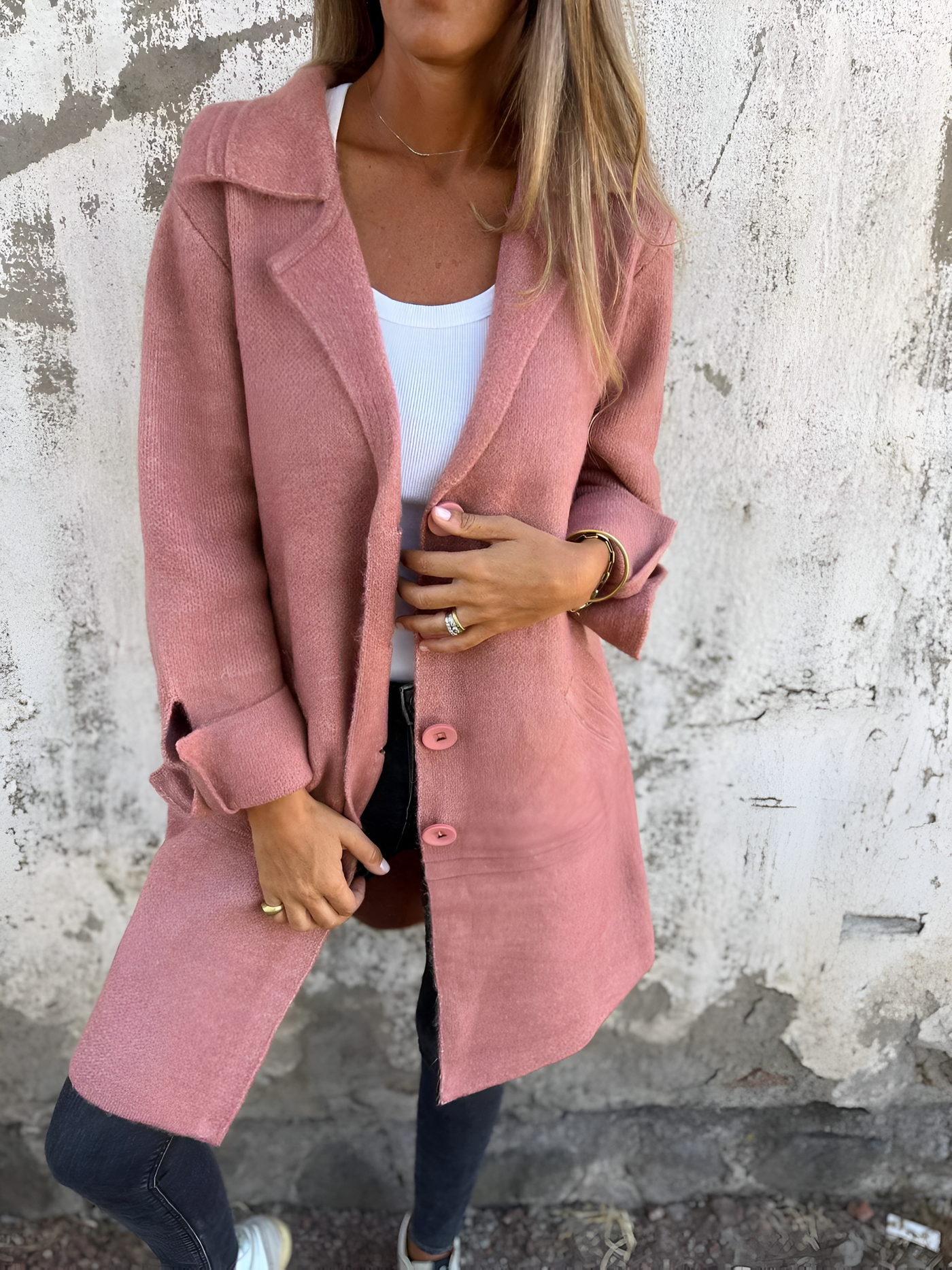 Isabella - Single-Breasted Casual Coat