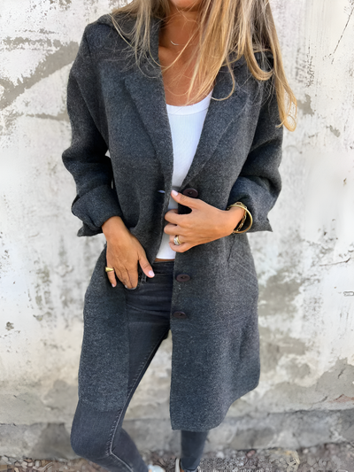 Isabella - Single-Breasted Casual Coat