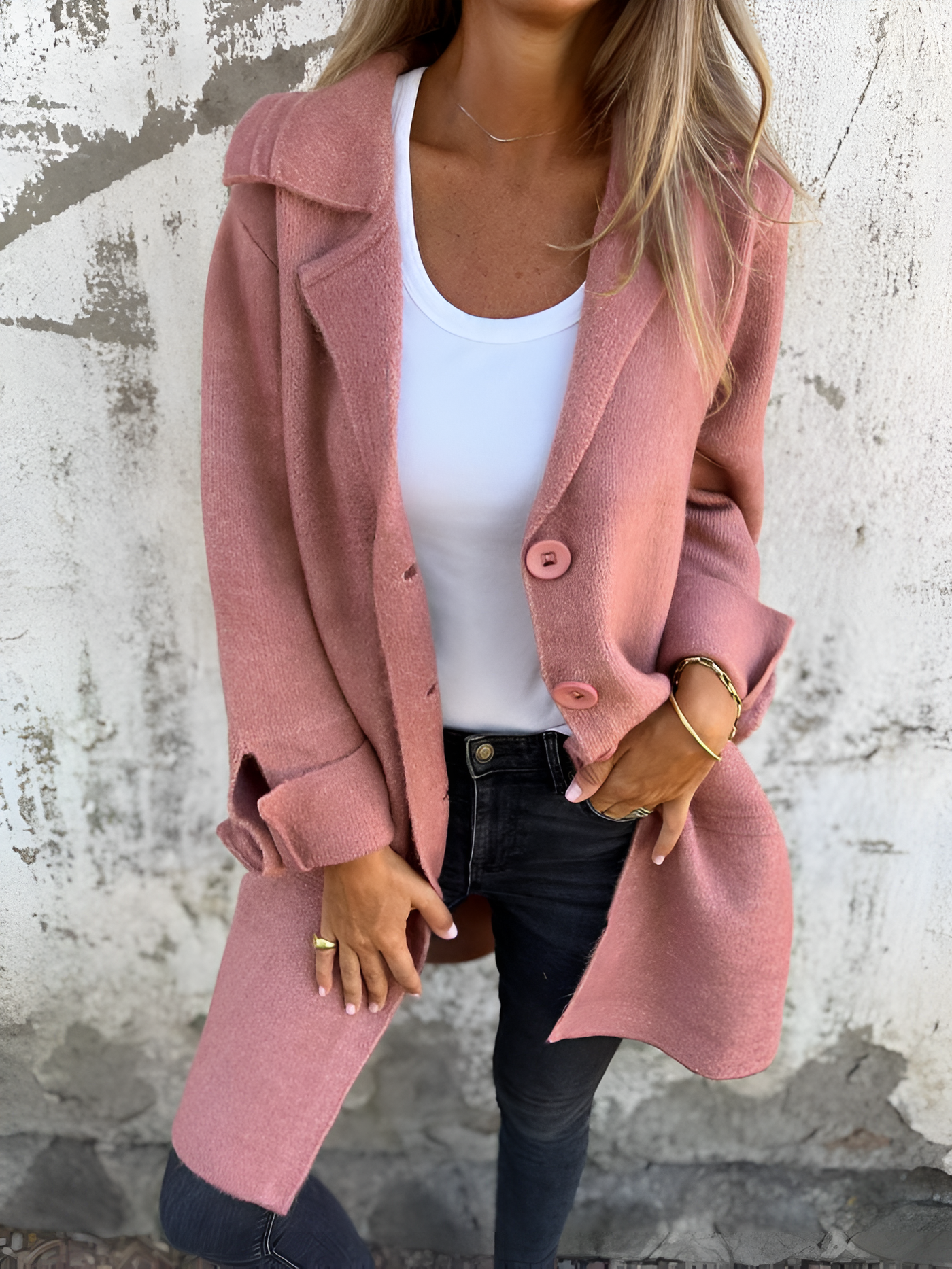 Isabella - Single-Breasted Casual Coat