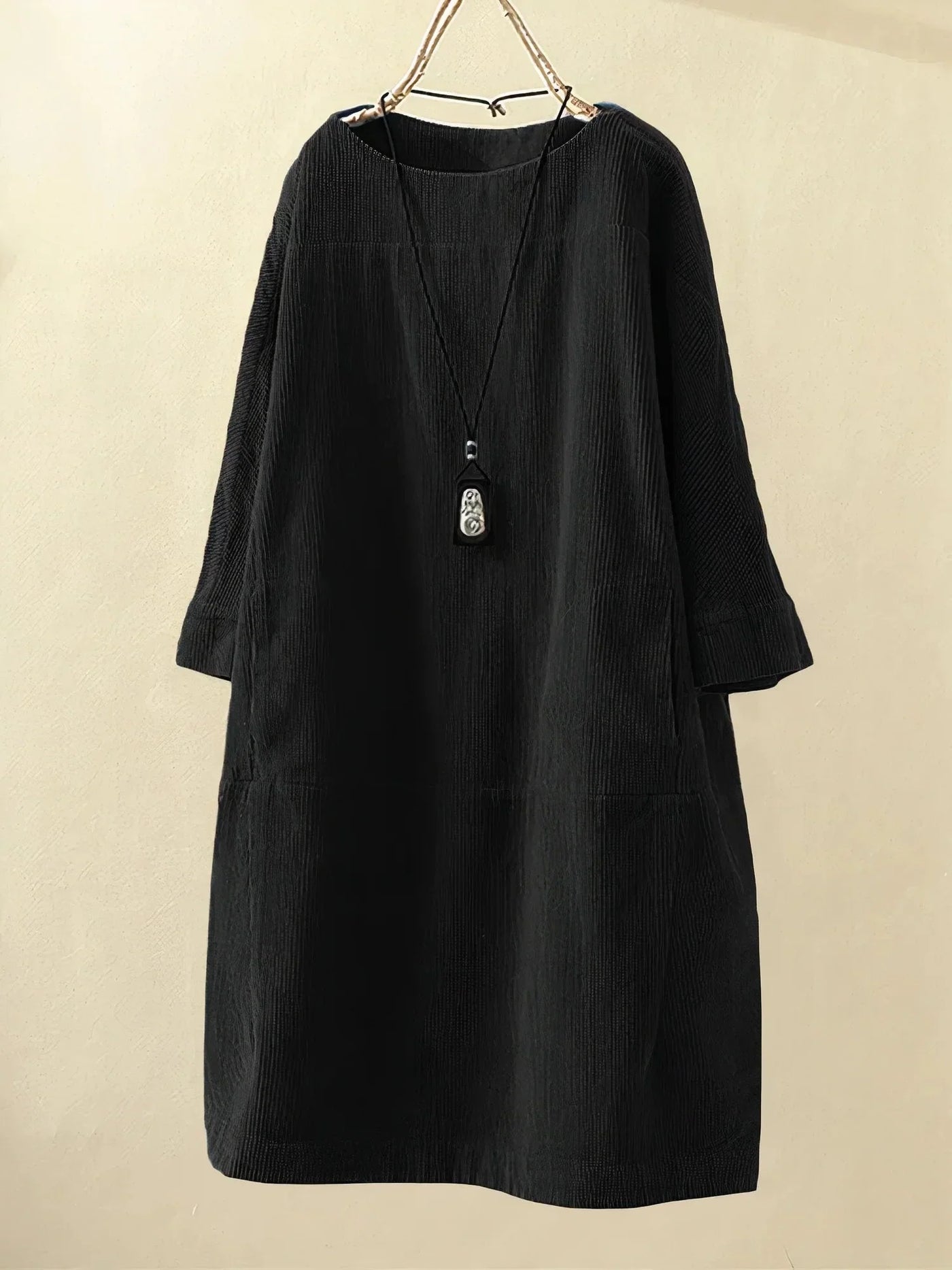 Kaia - Relaxed Corduroy Midi Dress