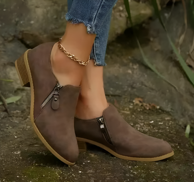 Vera - Zip-Up Ankle Boots