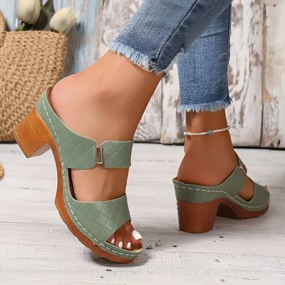 Stella -  Stylish Comfort Block Heel Sandals